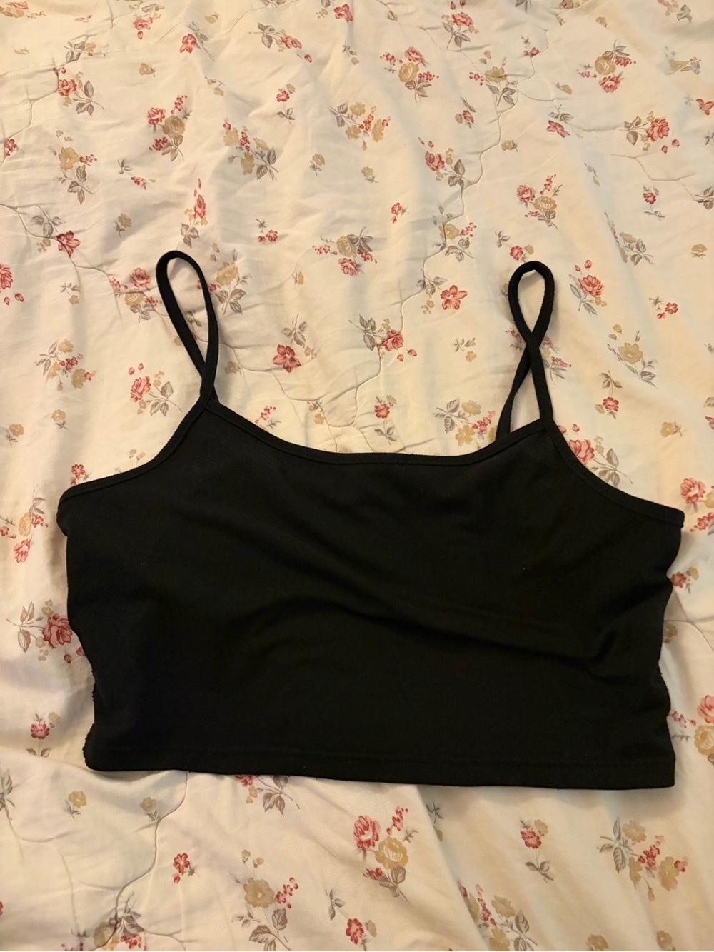 Black Cropped Cami - Ardene Basic